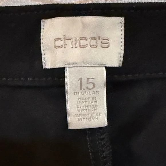 Chico's Black Women's Pants - Size 1.5 - Picture 3 of 4